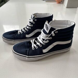 Vans Sk8-Hi Sneakers - Blue/White - Men’s Size 10.5